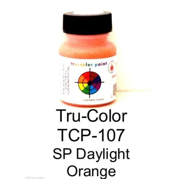 Tru-Color Paint Tru-Color Paint TCP107 1 oz Southern Pacific Daylight Paint Bottle; Orange TCP107 - main